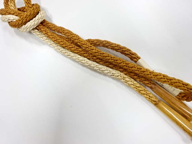 未使用品　正絹　手組帯締め